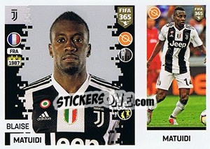 Sticker Blaise Matuidi - FIFA 365: 2018-2019. Blue backs n. 209 - Panini
