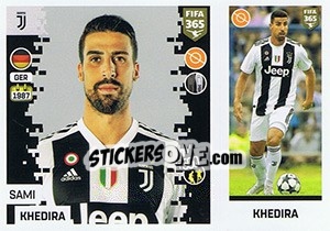 Sticker Sami Khedira - FIFA 365: 2018-2019. Blue backs n. 211 - Panini