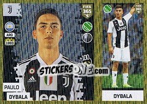 Sticker Paulo Dybala - FIFA 365: 2018-2019. Blue backs n. 217 - Panini