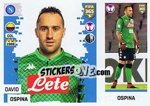 Sticker David Ospina - FIFA 365: 2018-2019. Blue backs n. 218 - Panini
