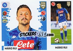 Sticker Mário Rui - FIFA 365: 2018-2019. Blue backs n. 223 - Panini