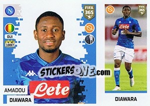 Sticker Amadou Diawara - FIFA 365: 2018-2019. Blue backs - Panini