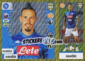 Sticker Marek Hamšík - FIFA 365: 2018-2019. Blue backs - Panini