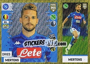 Cromo Dries Mertens - FIFA 365: 2018-2019. Blue backs - Panini