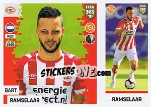 Sticker Bart Ramselaar - FIFA 365: 2018-2019. Blue backs - Panini
