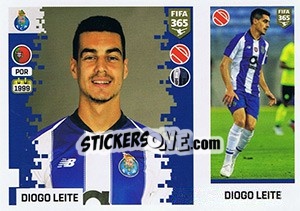Sticker Diogo Leite - FIFA 365: 2018-2019. Blue backs - Panini