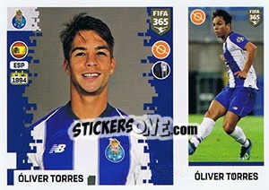 Sticker óliver Torres - FIFA 365: 2018-2019. Blue backs - Panini