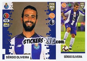 Cromo Sérgio Oliveira - FIFA 365: 2018-2019. Blue backs - Panini