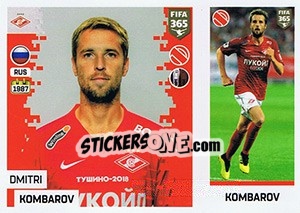 Sticker Dmitri Kombarov - FIFA 365: 2018-2019. Blue backs n. 271 - Panini