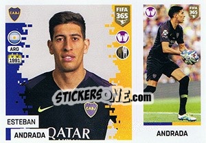 Sticker Esteban Andrada - FIFA 365: 2018-2019. Blue backs - Panini