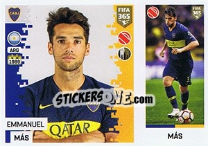 Sticker Emmanuel Más - FIFA 365: 2018-2019. Blue backs - Panini