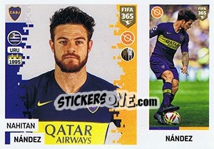 Sticker Nahitan Nández - FIFA 365: 2018-2019. Blue backs - Panini