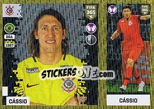 Sticker Cássio - FIFA 365: 2018-2019. Blue backs - Panini