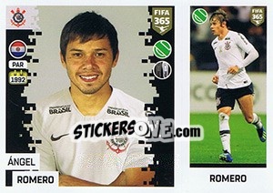 Sticker Ángel Romero - FIFA 365: 2018-2019. Blue backs n. 311 - Panini