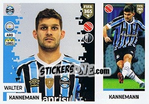 Sticker Walter Kannemann - FIFA 365: 2018-2019. Blue backs - Panini
