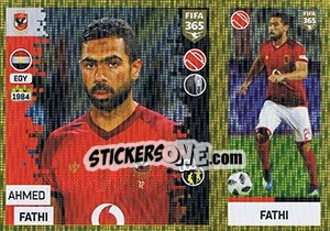 Cromo Ahmed Fathi - FIFA 365: 2018-2019. Blue backs - Panini