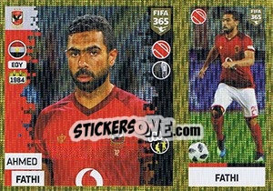 Sticker Ahmed Fathi - FIFA 365: 2018-2019. Blue backs n. 333 - Panini