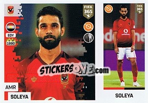 Sticker Amr Soleya - FIFA 365: 2018-2019. Blue backs - Panini