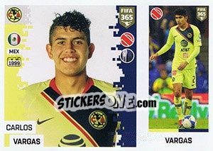 Figurina Carlos Vargas - FIFA 365: 2018-2019. Blue backs - Panini