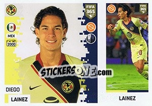 Sticker Diego Lainez - FIFA 365: 2018-2019. Blue backs - Panini