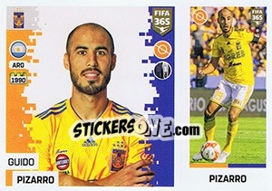 Sticker Guido Pizarro - FIFA 365: 2018-2019. Blue backs - Panini