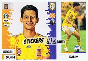 Sticker Jürgen Damm - FIFA 365: 2018-2019. Blue backs - Panini