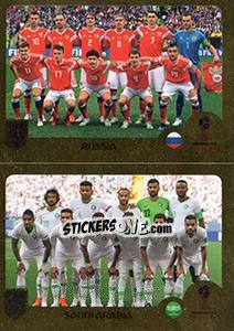 Cromo Russia / Saudi Arabia - FIFA 365: 2018-2019. Blue backs - Panini