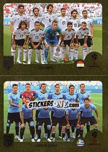 Sticker Egypt / Uruguay - FIFA 365: 2018-2019. Blue backs - Panini