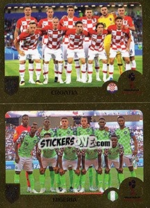 Cromo Croatia / Nigeria - FIFA 365: 2018-2019. Blue backs - Panini