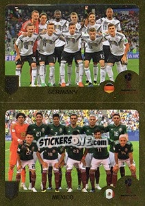 Sticker Germany / Mexico - FIFA 365: 2018-2019. Blue backs - Panini