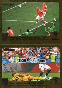Sticker First Goal / First Penalty After Var Review - FIFA 365: 2018-2019. Blue backs - Panini