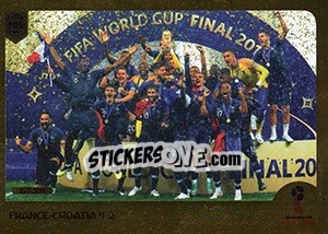 Sticker Winner France - FIFA 365: 2018-2019. Blue backs n. 399 - Panini