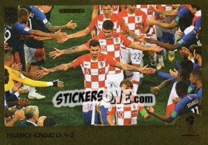 Sticker rewarding Croatia - FIFA 365: 2018-2019. Blue backs - Panini