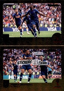 Sticker Paul Pogba / Kylian Mbappé - FIFA 365: 2018-2019. Blue backs n. 402 - Panini