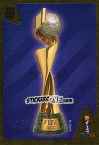 Sticker Trophy - FIFA 365: 2018-2019. Blue backs n. 419 - Panini