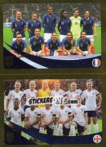 Sticker France / England - FIFA 365: 2018-2019. Blue backs n. 421 - Panini