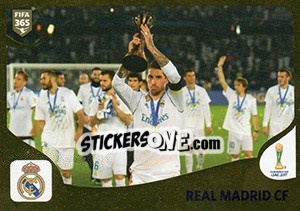 Sticker Real Madrid CF - FIFA 365: 2018-2019. Blue backs - Panini