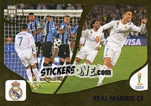Sticker Real Madrid CF - FIFA 365: 2018-2019. Blue backs - Panini