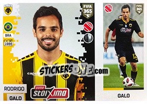 Sticker Rodrigo Galo - FIFA 365: 2018-2019. Blue backs - Panini