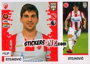 Sticker Filip Stojkovic - FIFA 365: 2018-2019. Blue backs - Panini