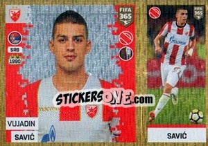 Sticker Vujadin Savic - FIFA 365: 2018-2019. Blue backs - Panini