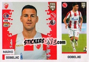 Sticker Marko Gobeljic - FIFA 365: 2018-2019. Blue backs - Panini