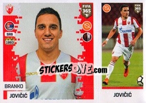 Sticker Branko Jovicic - FIFA 365: 2018-2019. Blue backs - Panini