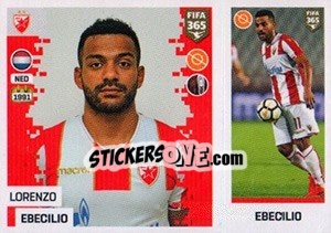 Sticker Lorenzo Ebecilio - FIFA 365: 2018-2019. Blue backs - Panini