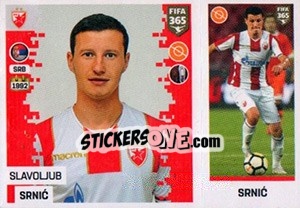 Sticker Slavoljub Srnic - FIFA 365: 2018-2019. Blue backs - Panini