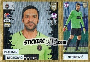 Sticker Vladimir Stojkovic - FIFA 365: 2018-2019. Blue backs n. S17 - Panini