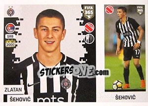 Sticker Zlatan Šehovic - FIFA 365: 2018-2019. Blue backs - Panini