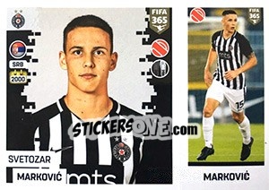 Sticker Svetozar Markovic - FIFA 365: 2018-2019. Blue backs - Panini