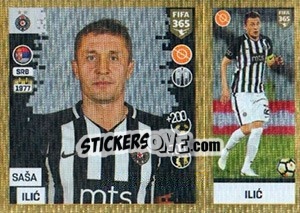 Sticker Saša Ilic - FIFA 365: 2018-2019. Blue backs - Panini