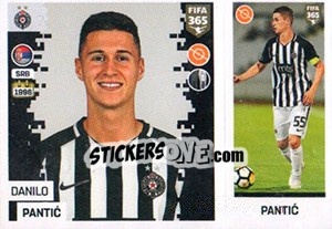 Sticker Danilo Pantic - FIFA 365: 2018-2019. Blue backs - Panini